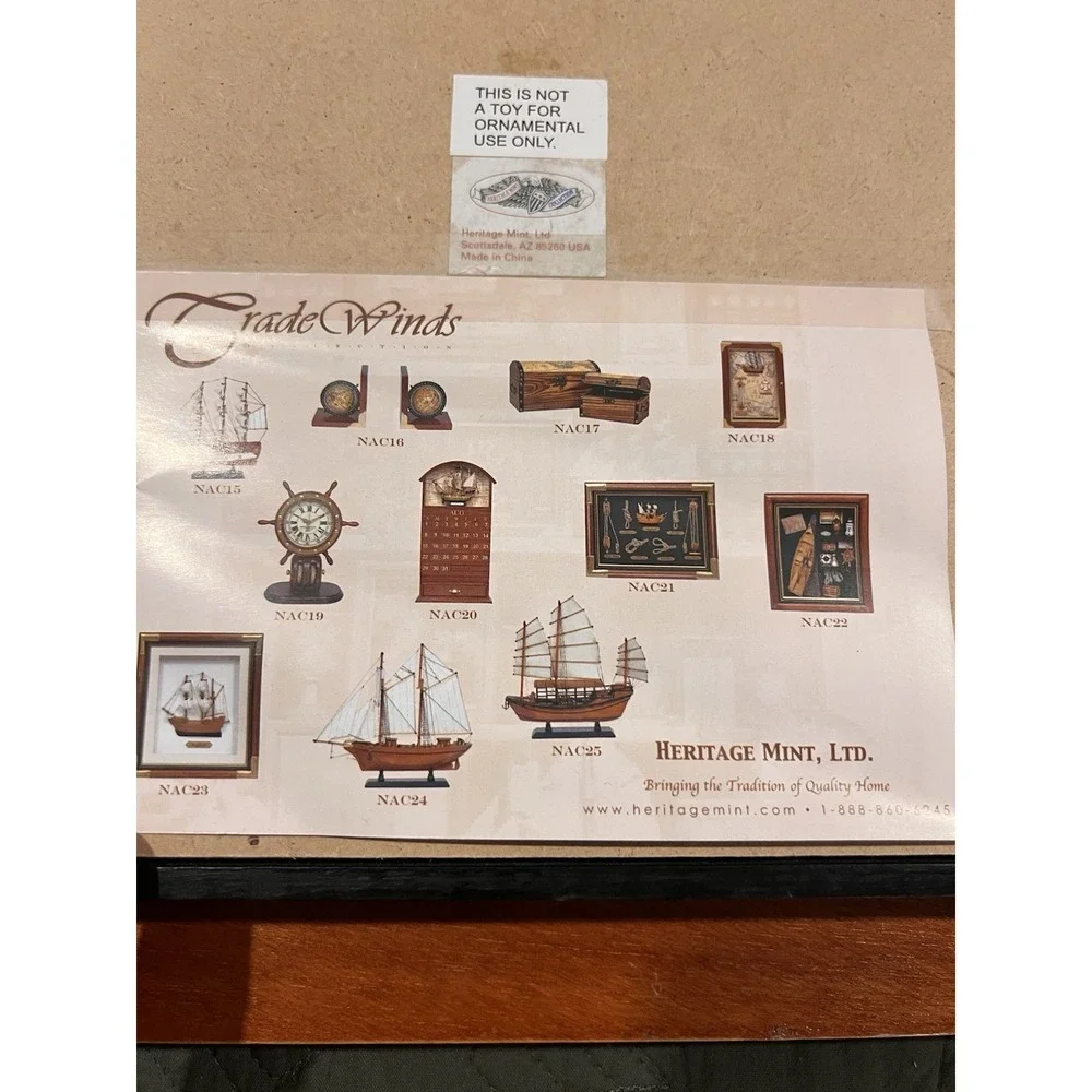 Heritage Mint nautical shadow